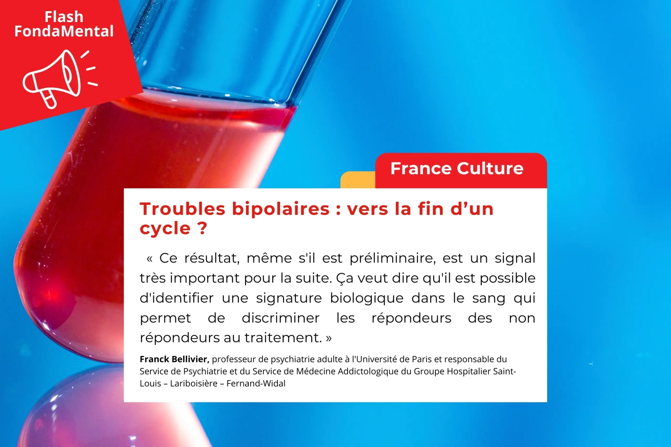 France Culture : Troubles bipolaires : vers la fin d’un cycle ?