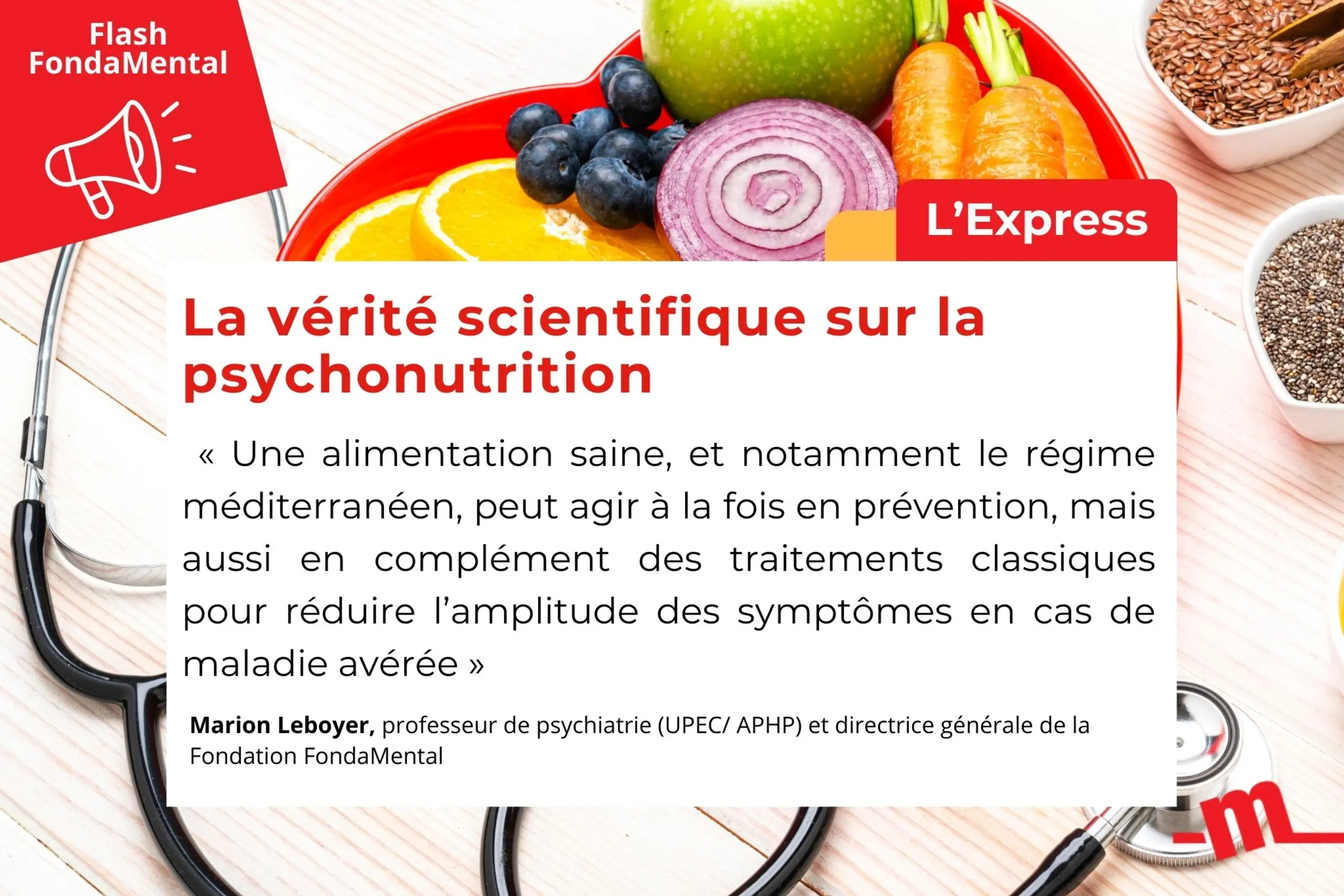 L’Express - La vérité scientifique sur la psychonutrition